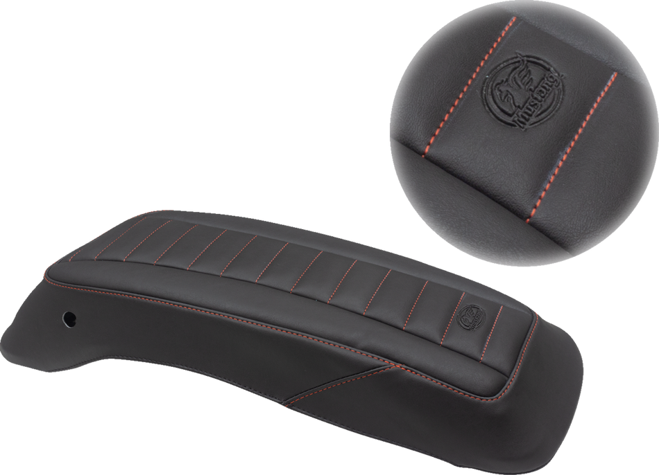 MUSTANG Saddlebag Lid Covers - Black/Red - '14-'21 FL 77640AB