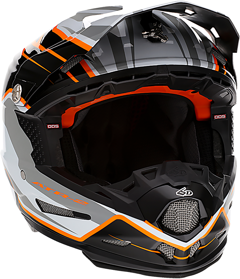 Casco 6D ATR-2 - Fase - Blanco/Naranja - Pequeño 12-2825 