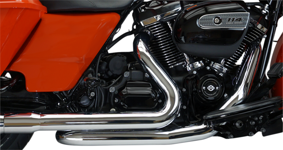 KHROME WERKS Aggressor 2-into-2 Crossover Headers - Chrome - M8 200420