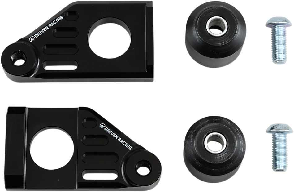 DRIVEN RACING Axle Block Sliders - Suzuki - Black DRAX-119-BK