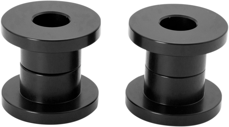 SPEED MERCHANT Riser Bushings - Solid - Black SM-HDFLRB-B