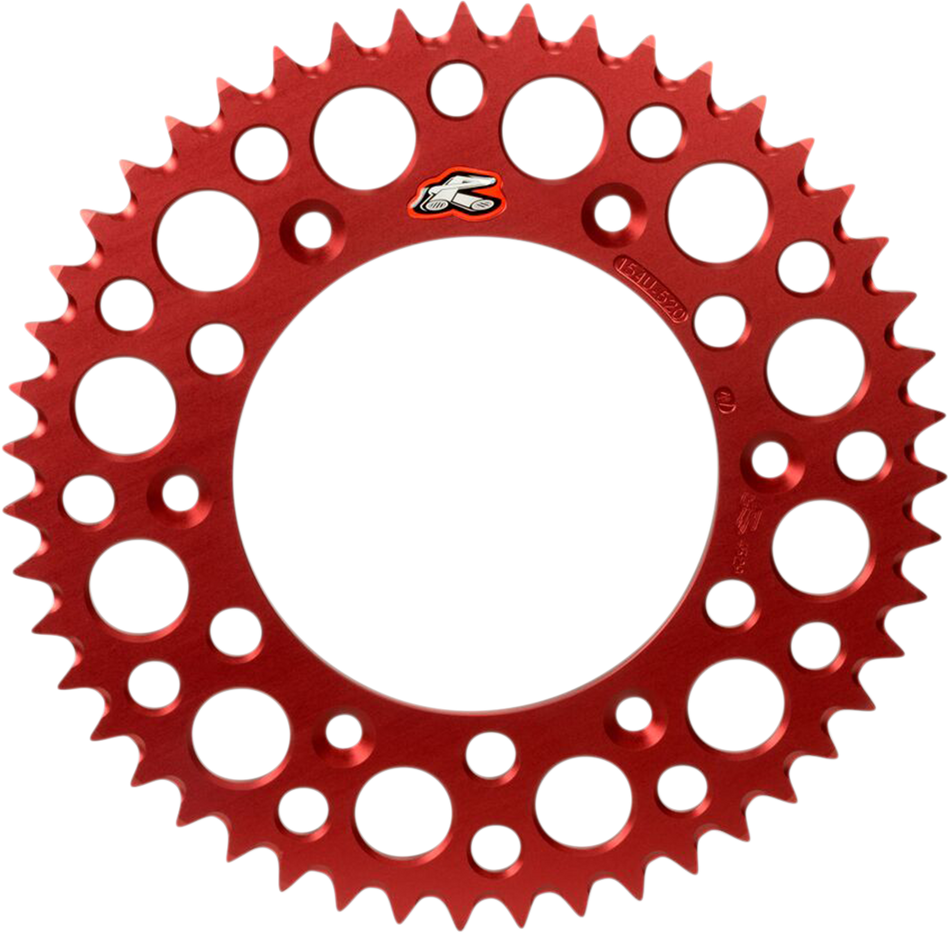 RENTHAL Twinring™ Rear Sprocket - 51 Tooth - Red 1540-520-51GPRD