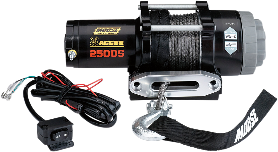 MOOSE UTILITY 2500 LB Winch - Synthetic Rope 104307