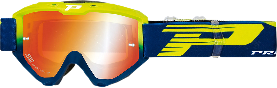 Gafas PRO GRIP 3450 Riot - Amarillo Fluo/Navy - Espejo PZ3450GFBLFL 