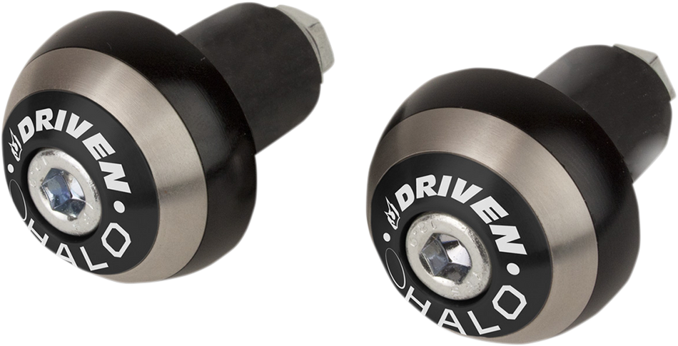 DRIVEN RACING Bar End - Halo - Black DHBEW-BK