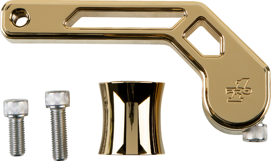 PRO-ONE PERF.MFG. T-Rex Shorty Shifter Arm - Gold - '88-'22 FL 500775TIN