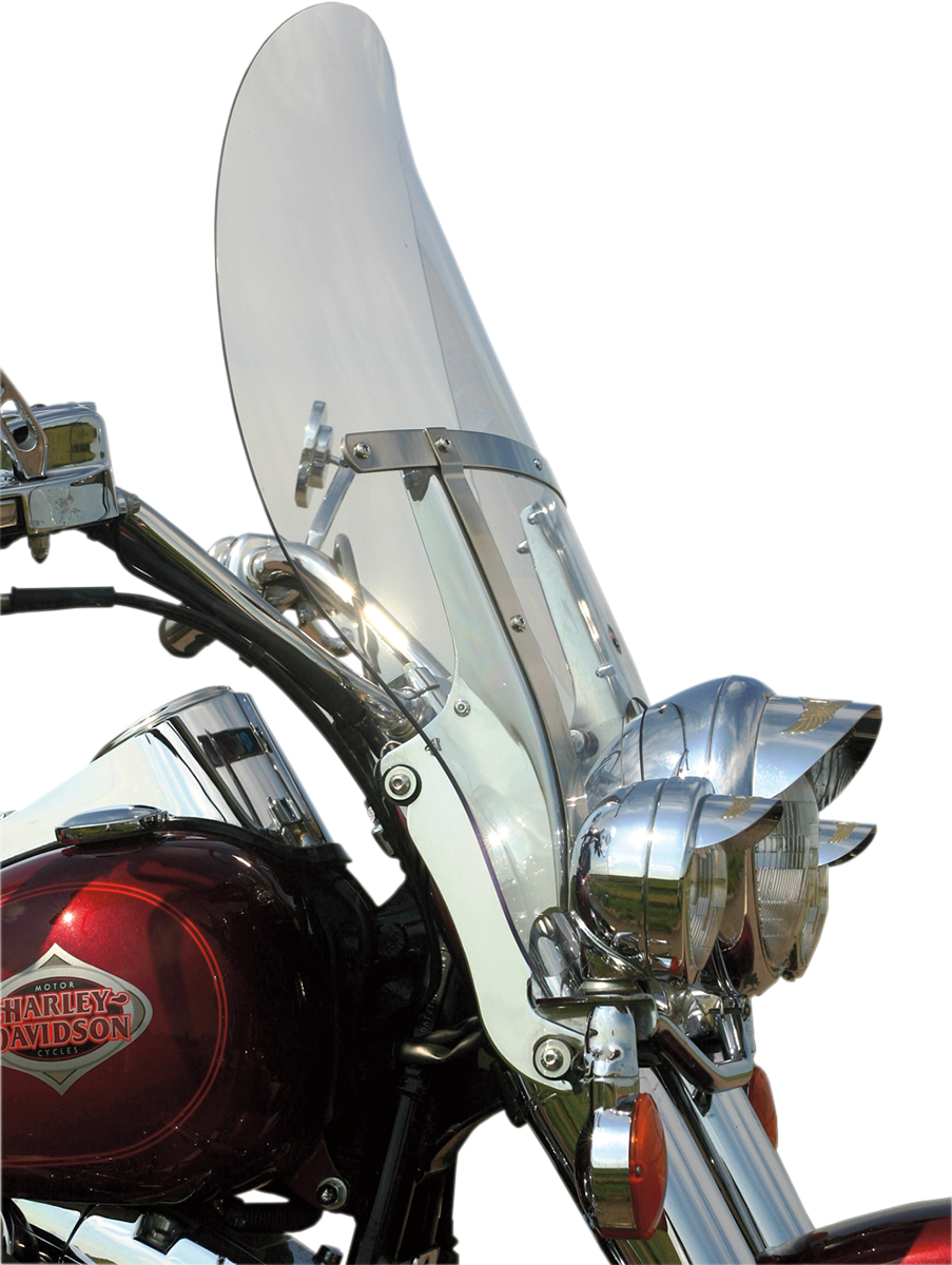 KLOCK WERKS Flare™ Windshield - 20" - Clear - FLST KWW-02-0218