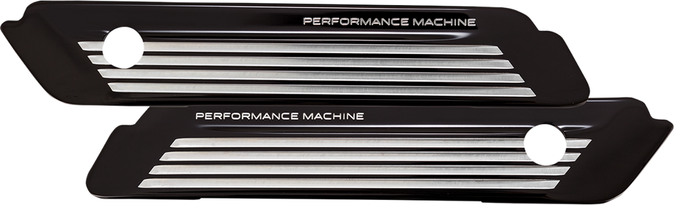 PERFORMANCE MACHINE (PM) Satteltaschen-Scharnierabdeckungen - FLT - Contrast Cut 0200-2007-BM 