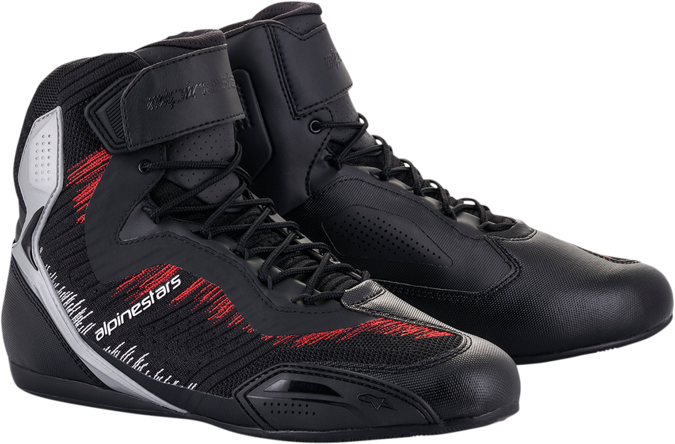 ALPINESTARS Faster-3 Rideknit® Shoes - Black/Silver/Red - US 10 2510319193010