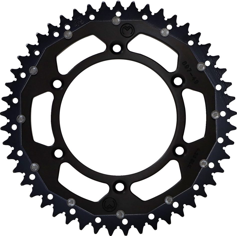 MOOSE RACING Dual Sprocket - Black - 49 Tooth 1210-897-49-10X