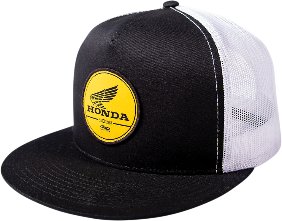 FACTORY EFFEX Honda Bold Snapback Hat - Black/White 24-86302