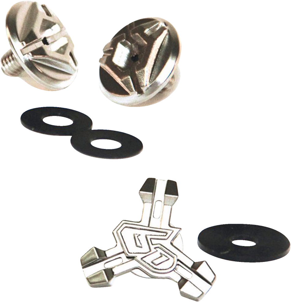 6D ATR Visor Screws - Chrome 73-1011