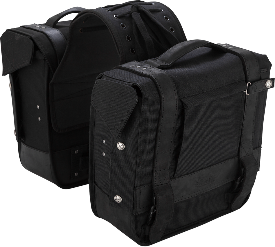 BURLY BRAND Throw-Over Saddlebag - Black B15-1002B