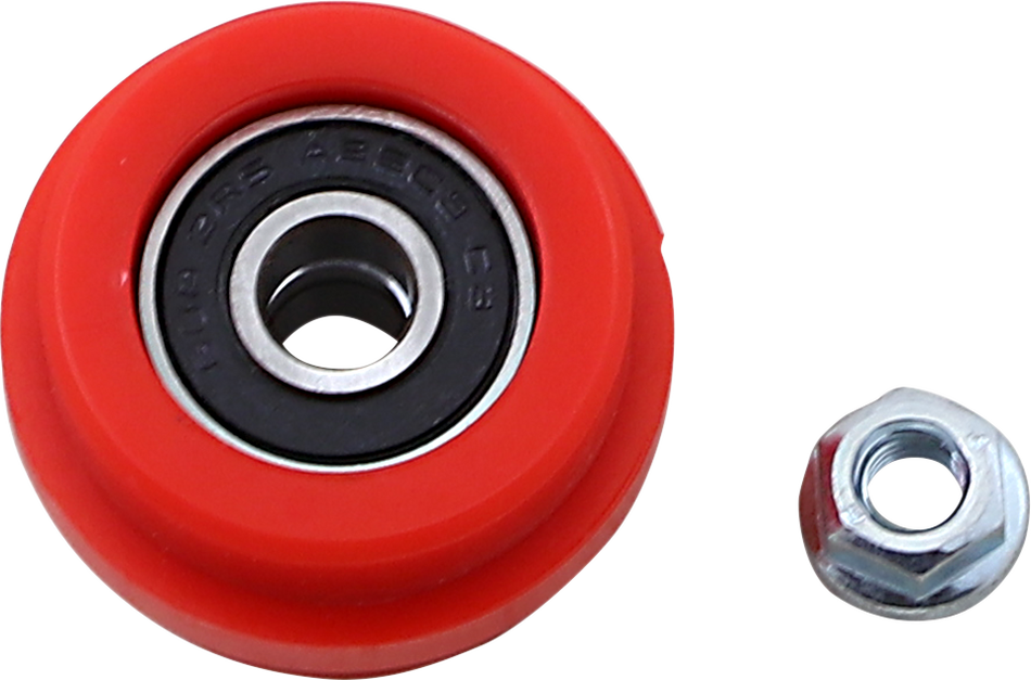 T.M. DESIGNWORKS Chain Roller - Honda - Red PLR-570-RD