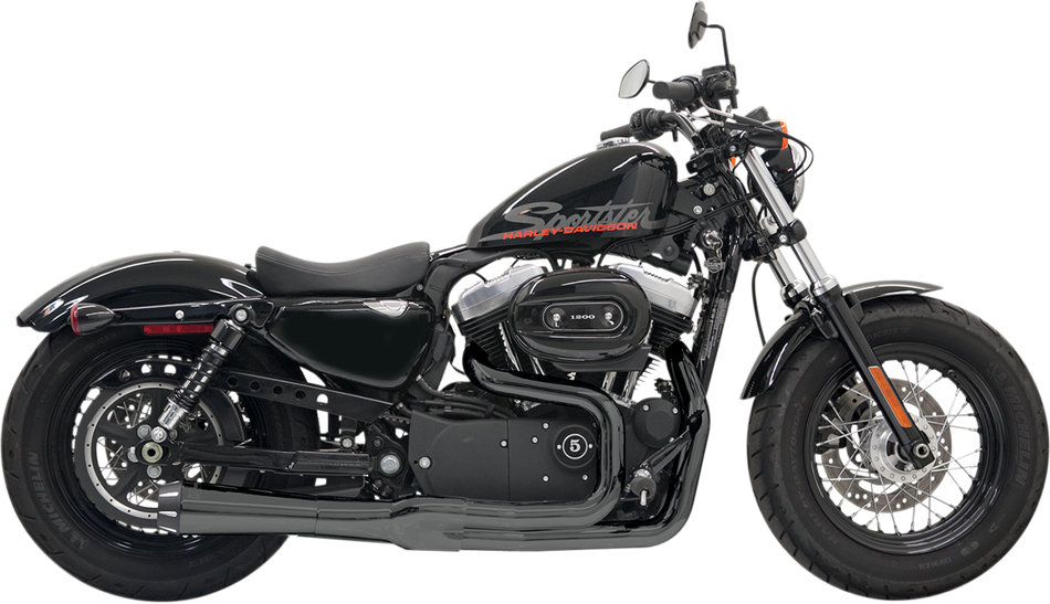 BASSANI XHAUST Mega Power Exhaust - Black 1X22RB