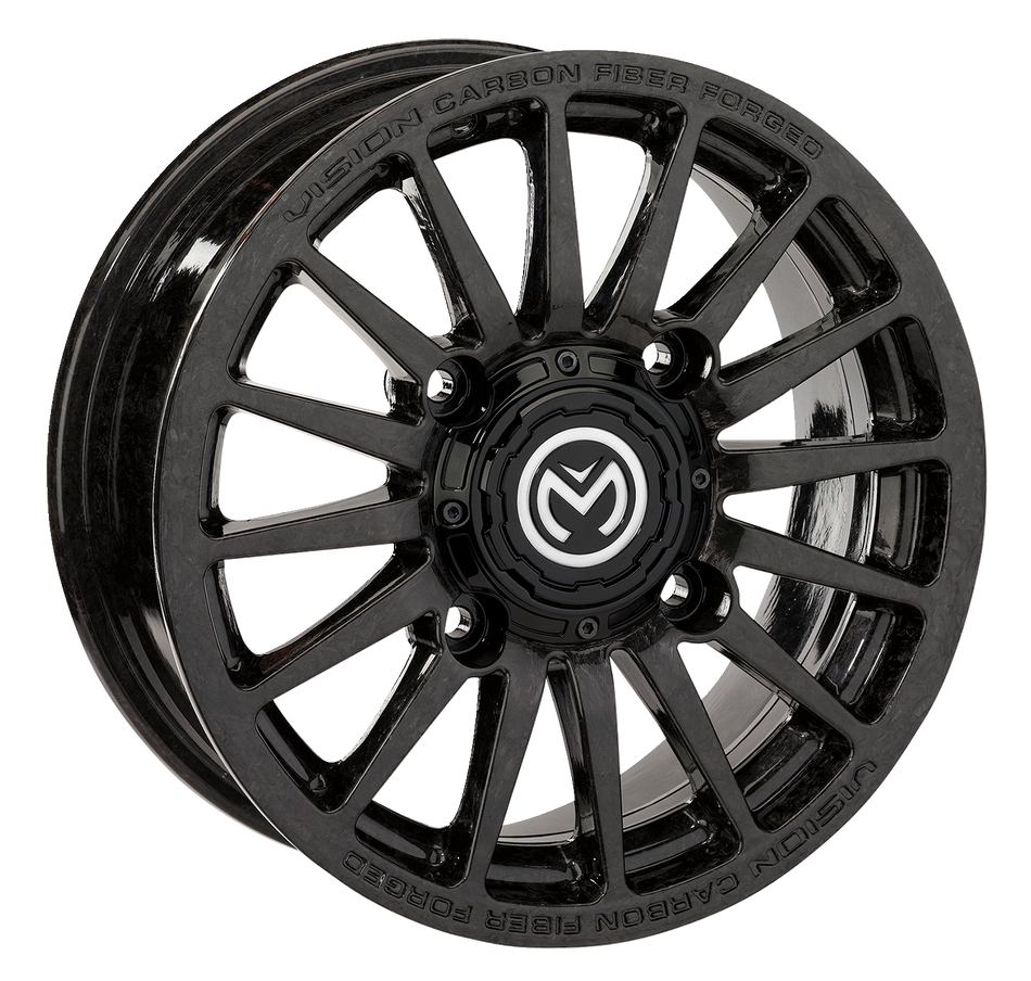 MOOSE UTILITY Wheel - 325X Carbon Fiber - Front/Rear - Black - 15x6 - 4/136 - 5+1 325-1561365-150