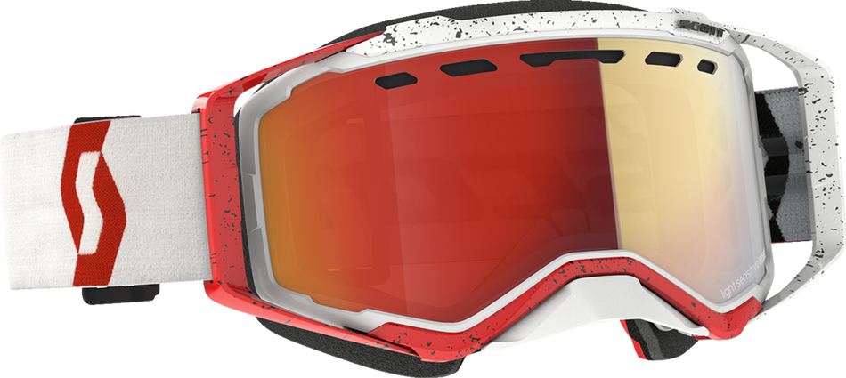 SCOTT Prospect Snow Goggles - Light Sensitive - White/Red - Red Chrome 278603-1030341