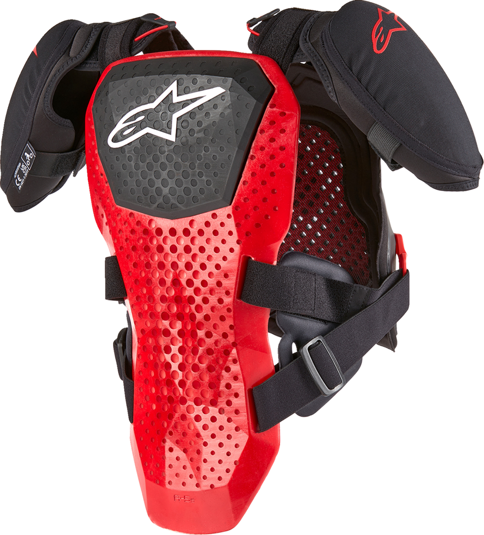 ALPINESTARS Youth A5 S v2 Chest Guard - Black/White/Red - L/XL 6740224-123-LXL