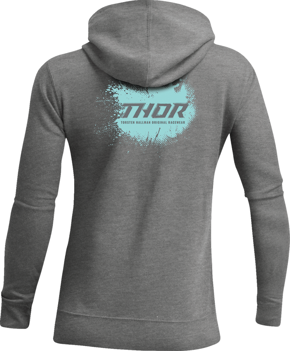 THOR Women's Aerosol Fleece Zip-Up Sweatshirt - Heather Gunmetal - Medium 3051-1216