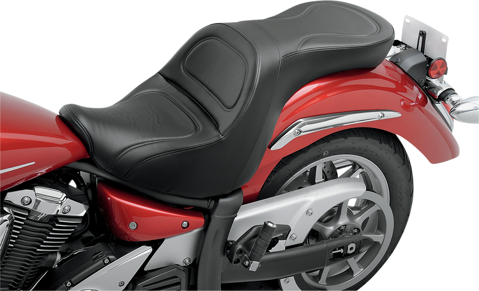 SADDLEMEN Seat - Explorer - without Backrest - Stitched - Black - XVS1300 Y07-13-029