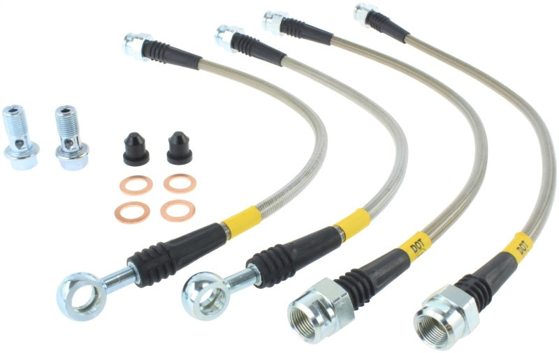 StopTech 07-08 Cadillac Escalade Stainless Steel Rear Brake Lines 950.66502