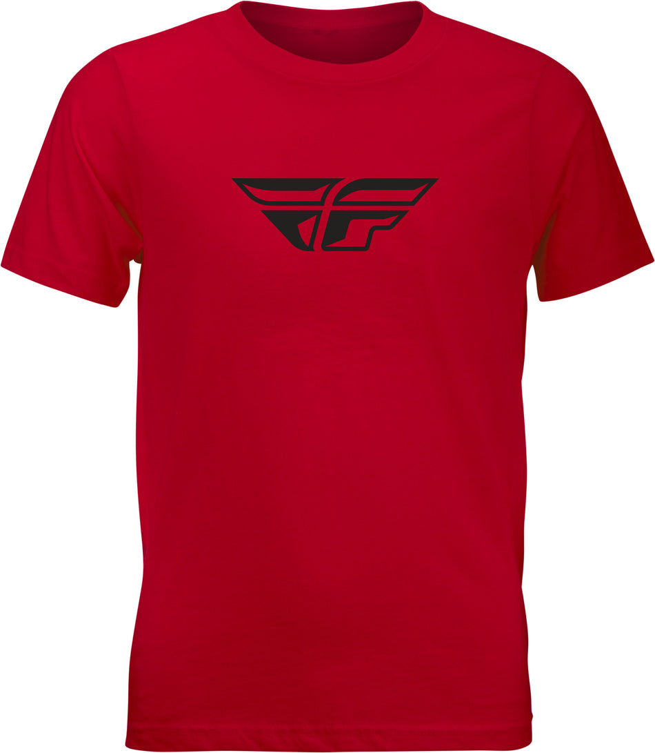 FLY RACING Youth Fly F-Wing Tee Red Yl 352-0668YL