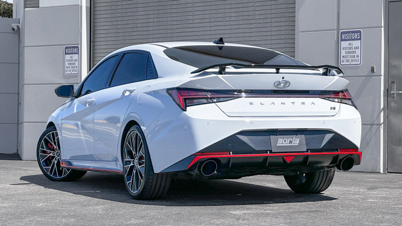 Borla 22-23 Hyundai Elantra N 2.0L 4 CYL. Turbo AT/MT ATAK Catback Exhaust Black Chrome 140925BC