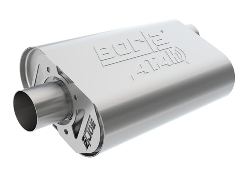 Borla CrateMuffler BBC 396/402/427 ATAK 2.5 inch ID Offset/Center 14in x 4.35in x 9in Oval Muffler 400852