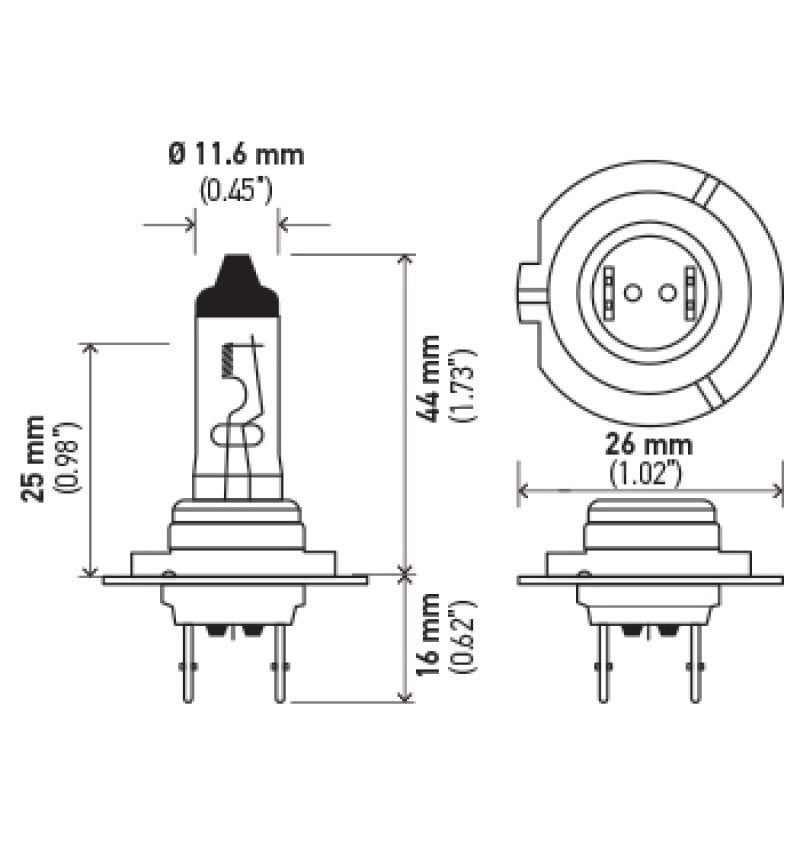 Hella Halogen H7 Bulb LAH7