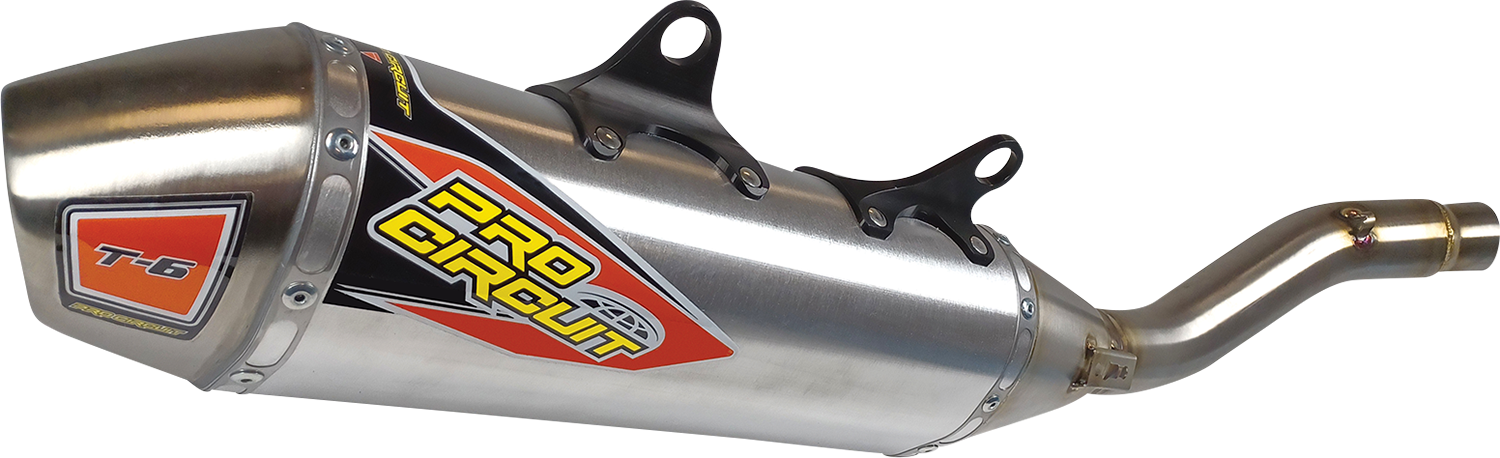 PRO CIRCUIT T-6 Slip-On Muffler - Stainless Steel 0152225A