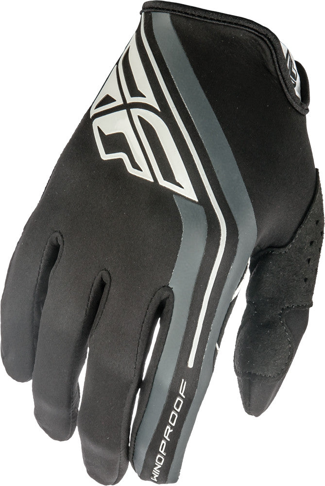 FLY RACING Windproof Lite Gloves Black Sz 12 369-140~12