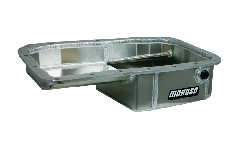 Moroso Acura/Honda 1.6L B16A3 Kicked Out Drag Race Baffled 5qt 5-5/8in Aluminum Oil Pan 20901