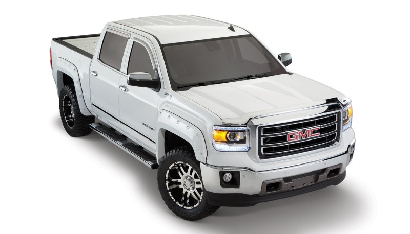 Bushwacker 14-15 GMC Sierra 1500 Fleetside Boss Pocket Style Flares 4pc 69.3/78.8/97.6in Bed - Black 40958-02