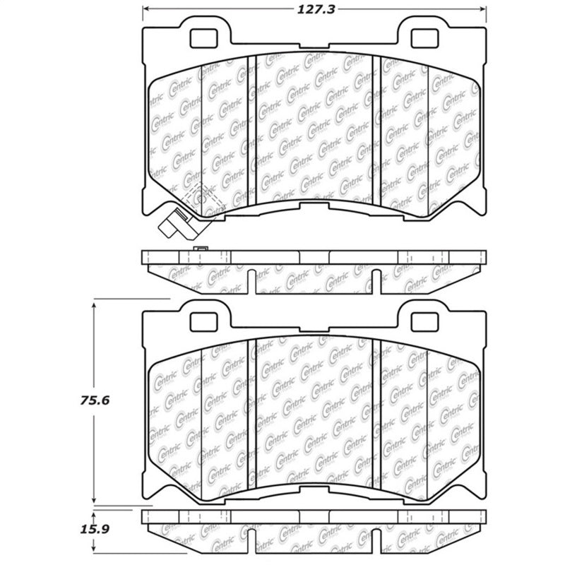 StopTech Street Touring 09-13 Infiniti FX35/FX37/FX45/FX50/08-13 G37 Front Brake Pads 308.1346