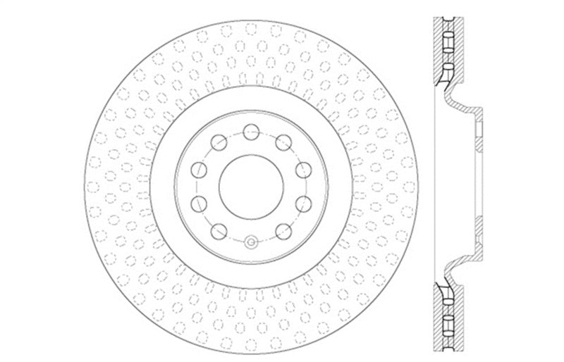 StopTech Slotted & Drilled Sport Brake Rotor 127.33144L