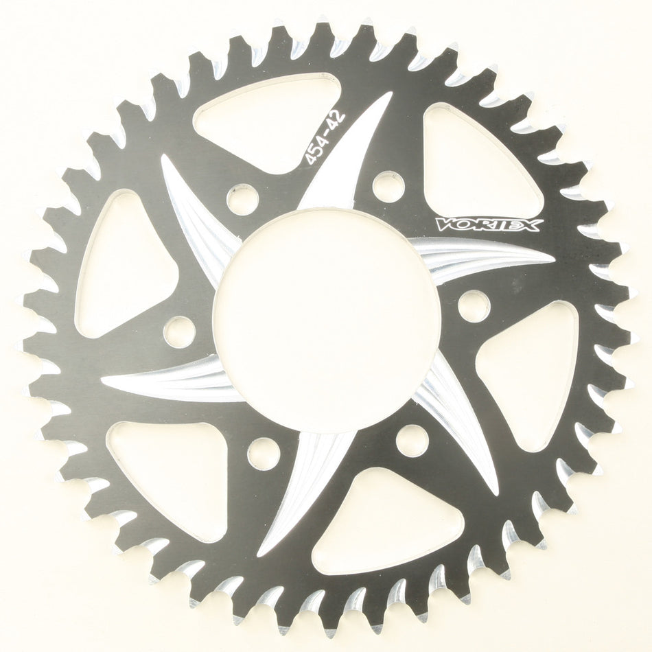 VORTEX Rear Cat5 Sprocket Aluminum 42t-525 Blk Kaw 454ZK-42