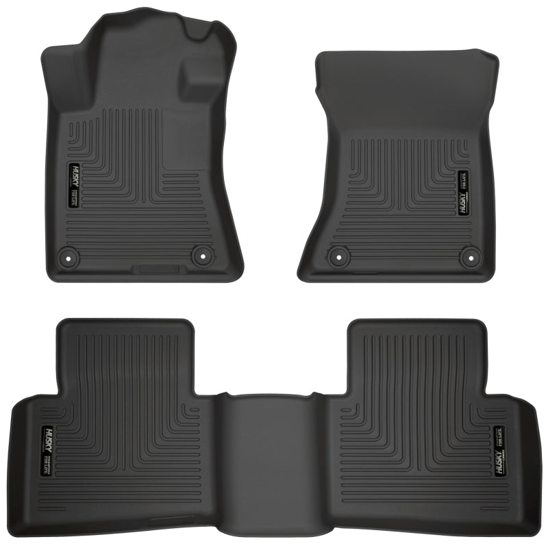 Husky Liners 19-23 Nissan Altima WeatherBeater Black Front & Second Seat Floor Liner 99381