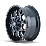 Mayhem 8015 Warrior 20x9 / 6x135 BP / 0mm Offset / 106mm Hub Black w/ Milled Spokes Wheel 8015-2937M