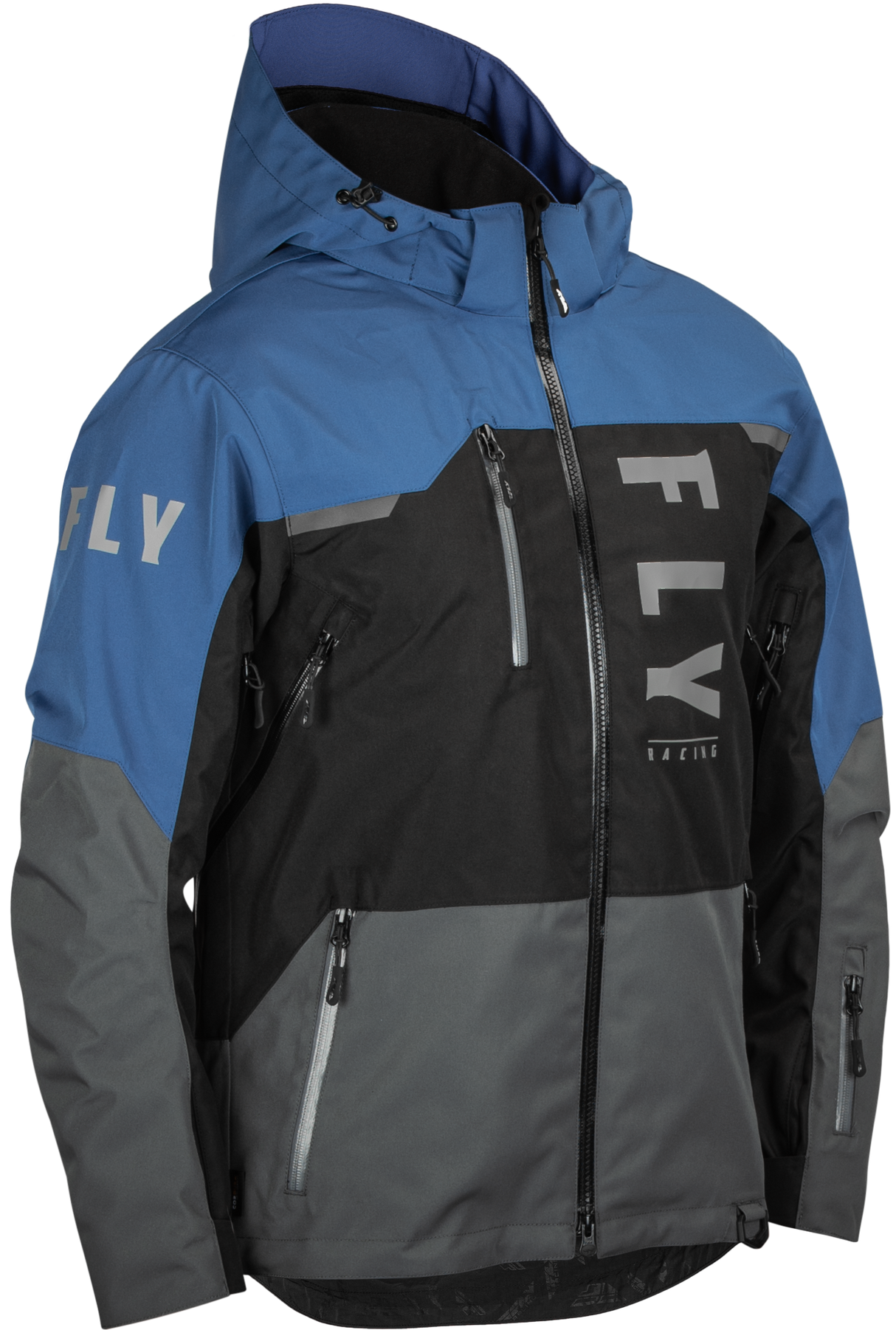 FLY RACING Carbon Jacket Black/Grey/Blue Xl 470-5202X
