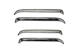 AVS 87-98 Ford F-250 Super Duty Ventshade Front & Rear Window Deflectors 4pc - Stainless 14075