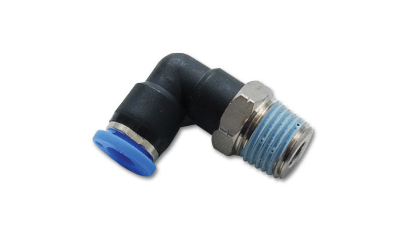Vibrant Male Elbow Pneumatic Vacuum Fitting (1/8in NPT Thread) - for use with 1/4in (6mm) OD tubing 2667