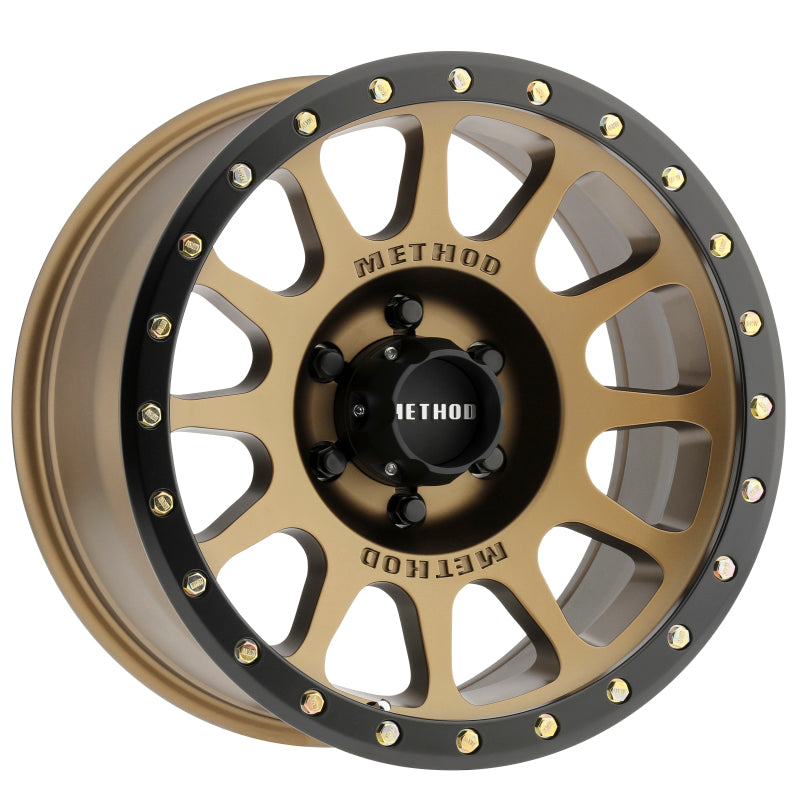 Method MR305 NV 18x9 +18mm Offset 6x5.5 108mm CB Method Bronze/Black Street Loc Wheel MR30589060918