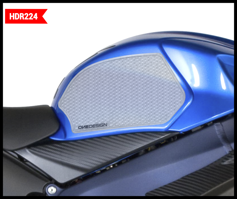 ONE EMBLEMSHdr Tank Side Pad Clear SuzHDR224