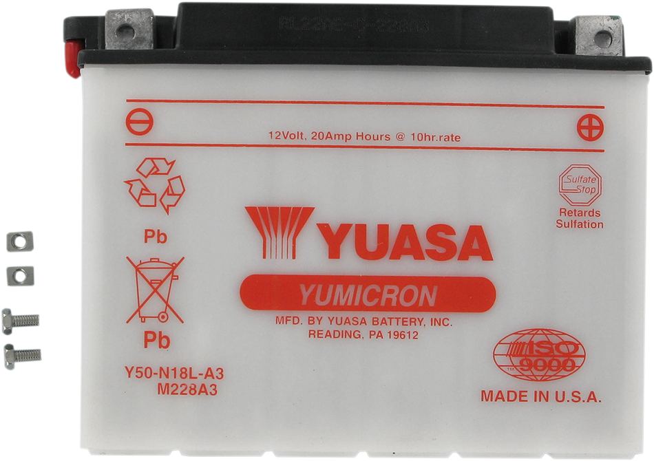 YUASA Battery - Y50-N18L-A3 YUAM228A3