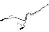 Borla F-150 2021 5.0L 2dr RC SB (122.8 WB) XL/XLT 3/2.25 SRE Cat-Back ATAK Black Chrome Tips 140869BC
