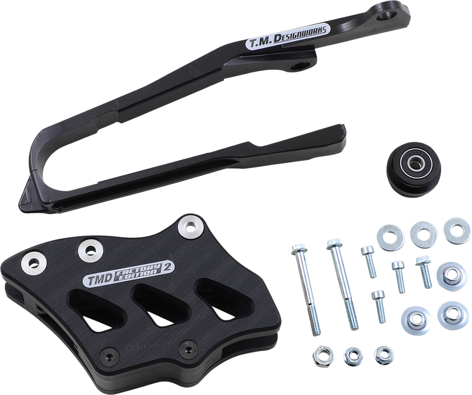 T.M. DESIGNWORKS Chain Guide/Slider - Suzuki - Black SCP-OR4-BK