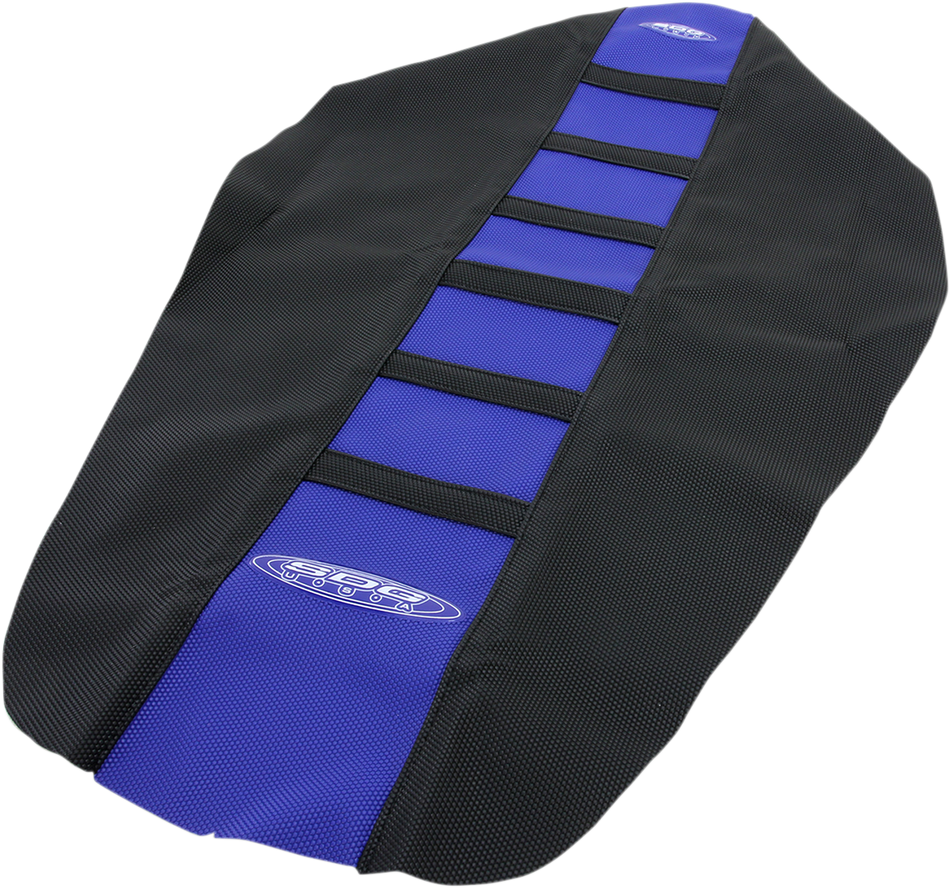 SDG 6-Ribbed Seat Cover - Black Ribs/Blue Top/Black Sides 95926KBK