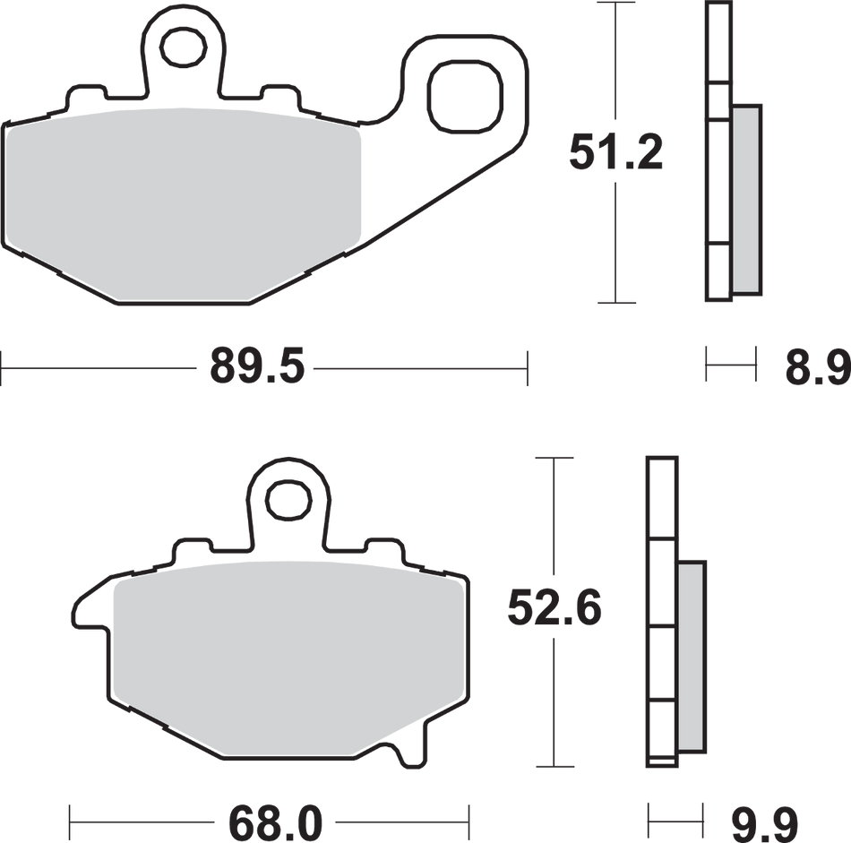 SBS LS Brake Pads - Kawasaki - 687LS 687LS