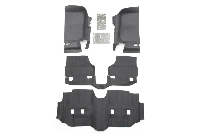 BedRug 07-16 Jeep JK Unlimited 4Dr Front 4pc BedTred Floor Kit (Incl Heat Shields) BTJK07F4