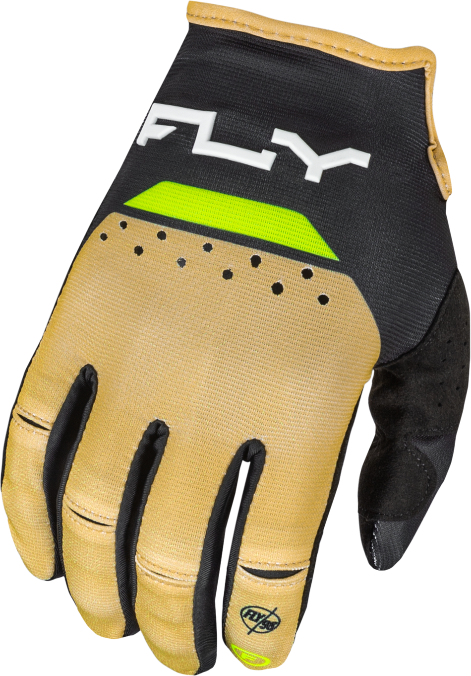 FLY RACING Youth Kinetic Reload Gloves Khaki/Black/Hi-Vis Yl 377-512YL